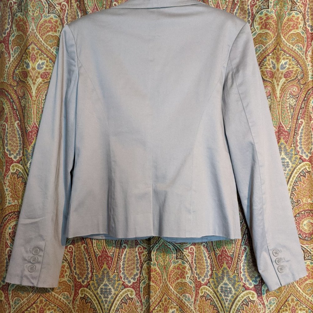 Tan Fitted Stretch Blazer 6